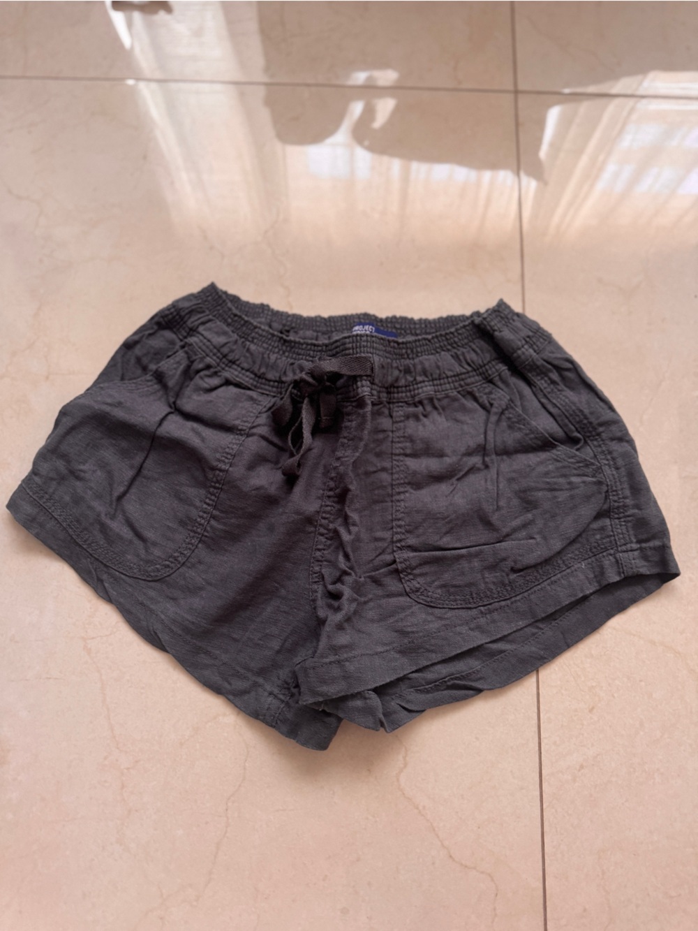 Kohl's Women's Charcoal Gray Drawstring Casual Shorts